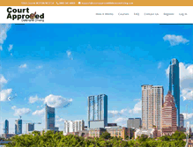 Tablet Screenshot of courtapproved.com